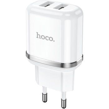 Set Incarcator Retea+Cablu Date Lightning Hoco N4 Aspiring 2xUSB 12W 2.4A 1m, alb Set Incarcator Retea+Cablu Date Lightning Hoco N4 Aspiring 2xUSB 12W 2.4A 1m, alb
