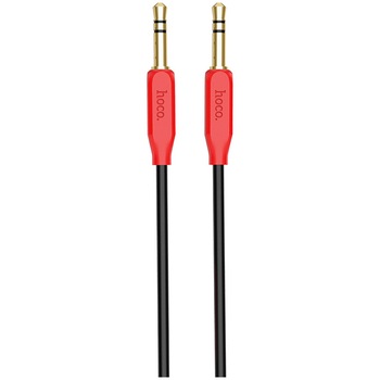 Cablu audio braided Hoco, jack 3.5mm, UPA11, Negru/Rosu Cablu audio braided Hoco, jack 3.5mm, UPA11, Negru/Rosu