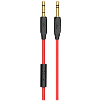 Cablu audio cu microfon Hoco, jack 3.5mm, UPA12, Black Cablu audio cu microfon Hoco, jack 3.5mm, UPA12, Black