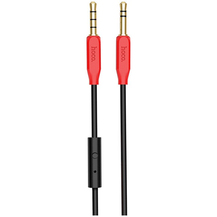 Cablu audio cu microfon Hoco, jack 3.5mm, UPA12, Rosu