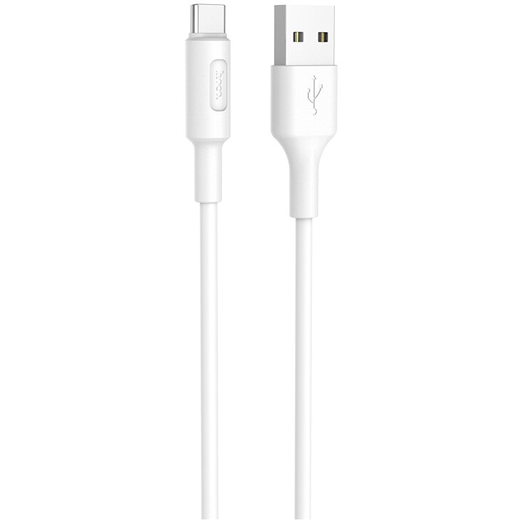 Cablu Type-C Hoco, silicon, X25 Soarer, 1m, 2A, alb