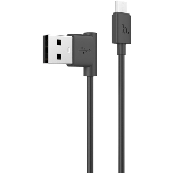 Cablu Date Micro Usb Hoco Shape L UPM10 1.2m , Black