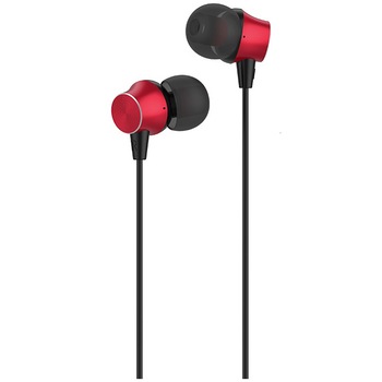 Casti cu Fir Hoco M51, microfon, Jack 3.5mm, Rosu Casti cu Fir Hoco M51, microfon, Jack 3.5mm, Rosu