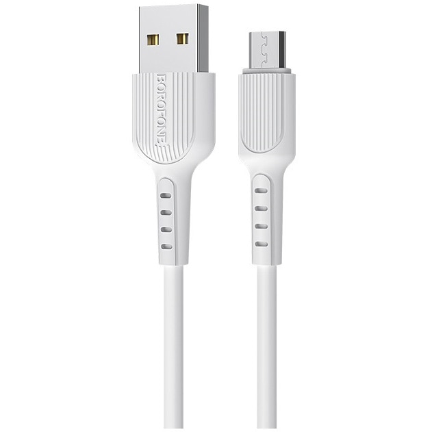 Cablu Date Micro Usb Borofone BX16 Easy 2A 1m , alb
