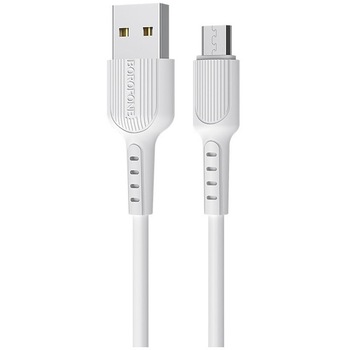 Cablu Date Micro Usb Borofone BX16 Easy 2A 1m , alb Cablu Date Micro Usb Borofone BX16 Easy 2A 1m , alb
