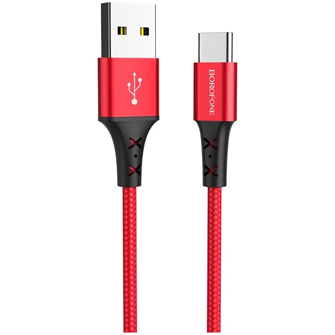 Cablu Date Si Incarcare Usb La Usb Type C Borofone Bx Enjoy M A Rosu Emag Ro