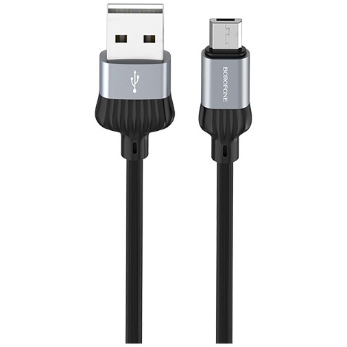 Cablu Date Micro Usb Borofone BX28 Dignity 1m , Gri