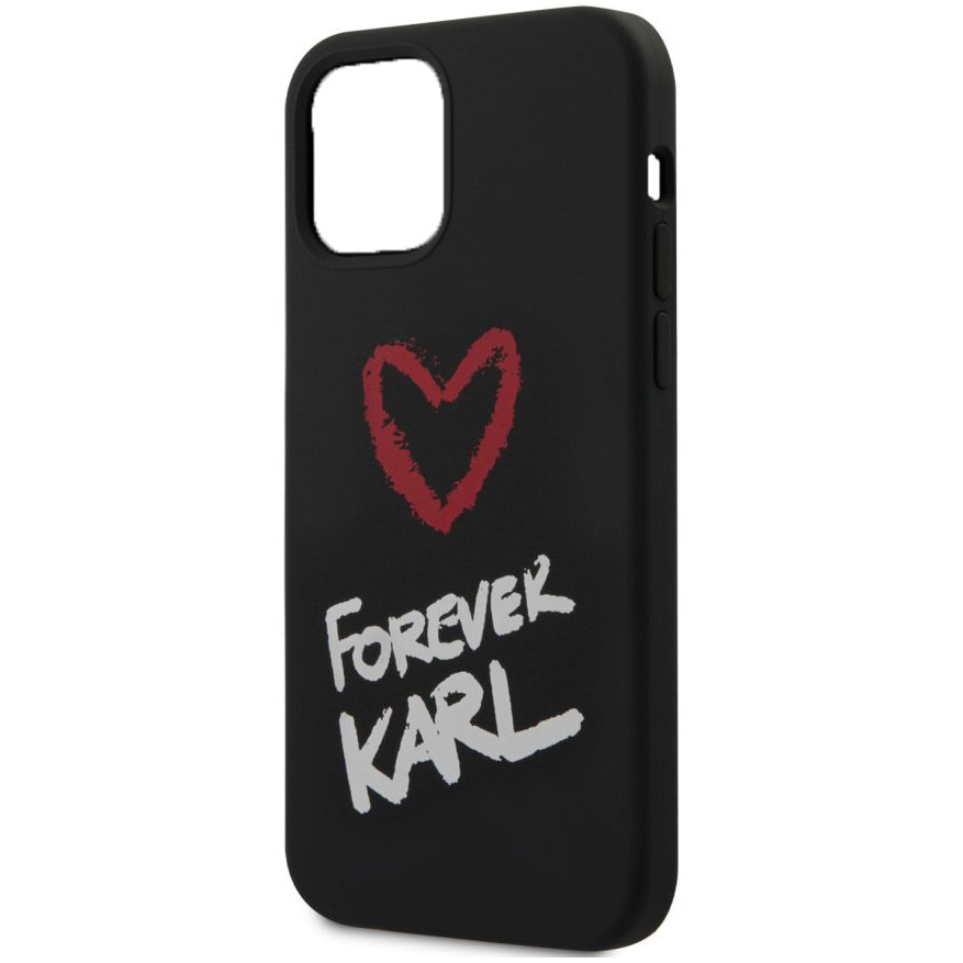 Husa de protectie Karl Lagerfeld Forever pentru Apple iPhone 12 Pro Max, Negru