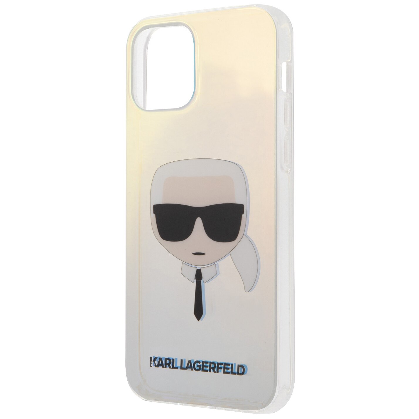 Husa de protectie Karl Lagerfeld Iridescente Head pentru Apple iPhone 12 / Apple iPhone 12 Pro, Transparent Multicolor