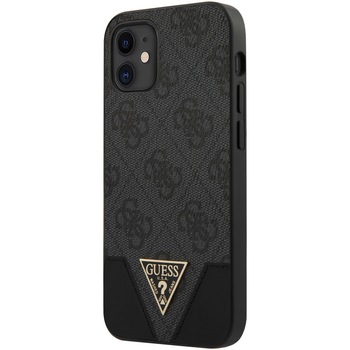 Husa Cover Guess 4G Triangle pentru iPhone 12 Mini GUHCP12SPU4GHBK, Grey Husa Cover Guess 4G Triangle pentru iPhone 12 Mini GUHCP12SPU4GHBK, Grey
