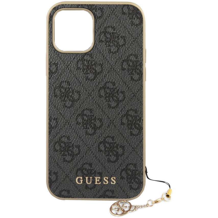 Husa Cover Guess Charms pentru iPhone 12 Pro Max GUHCP12LGF4GGR, Grey