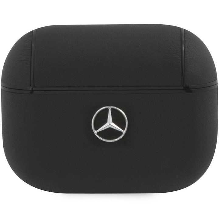 Калъф Mercedes Leather MEAPCSLBK за Airpods Pro, Black