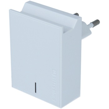 Set Incarcator Retea Swissten Smart IC 2xUSB 3A+Cablu Date Type-C 1.2m , alb