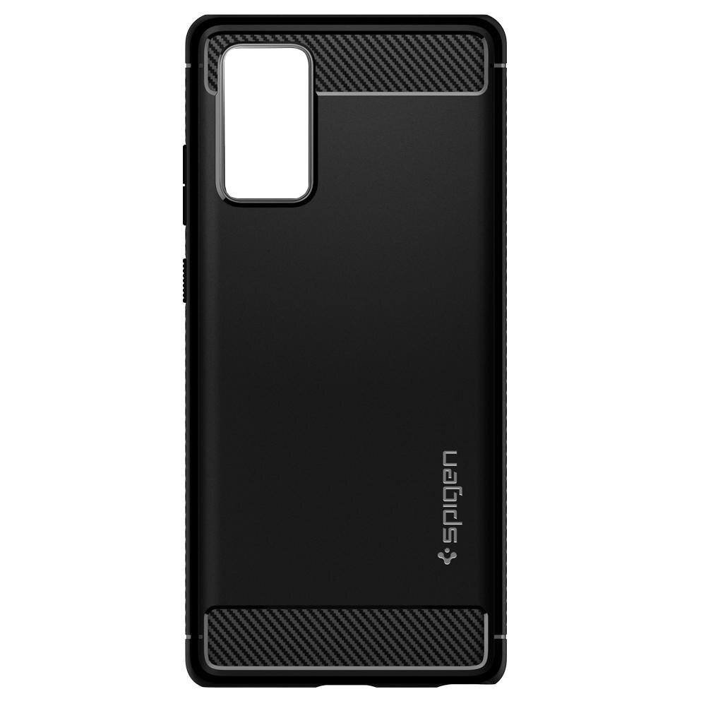 Husa Cover Spigen Rugged Armor pentru Samsung Galaxy Note 20, Matte Black