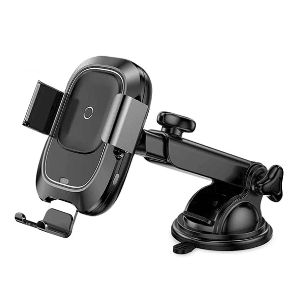 Suport Auto Baseus Smart WXZN-B01 cu Incarcare Wireless si Prindere Automata, Black
