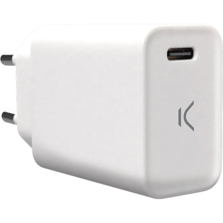 Incarcator Retea Ksix BXCDC18PD 18W Type C, alb