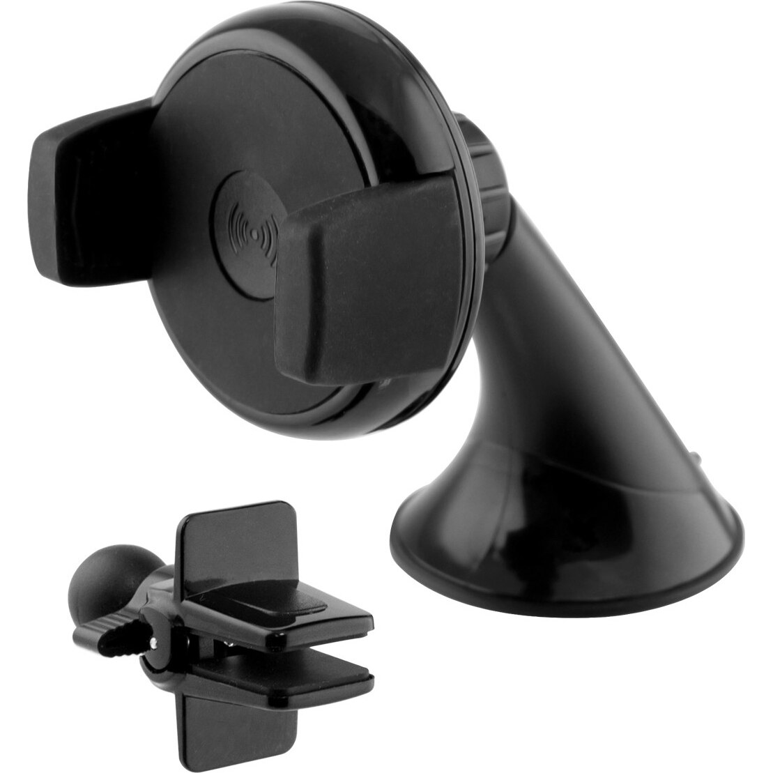 Set Suport Auto Ksix B9000PACK02 Air Vent +Ventuza 7.5W-10W, Black