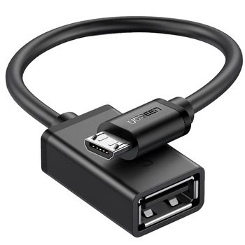 Adaptor Ugreen OTG US133 Micro Usb la USB, Black Adaptor Ugreen OTG US133 Micro Usb la USB, Black