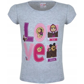 Tricou pentru copii, Masha, gri, ani, 100% bumbac, Gri Tricou pentru copii, Masha, gri, ani, 100% bumbac, Gri