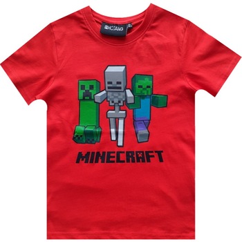 Tricou Minecraft Zombie Rigged, Rosu, 152 CM Tricou Minecraft Zombie Rigged, Rosu, 152 CM