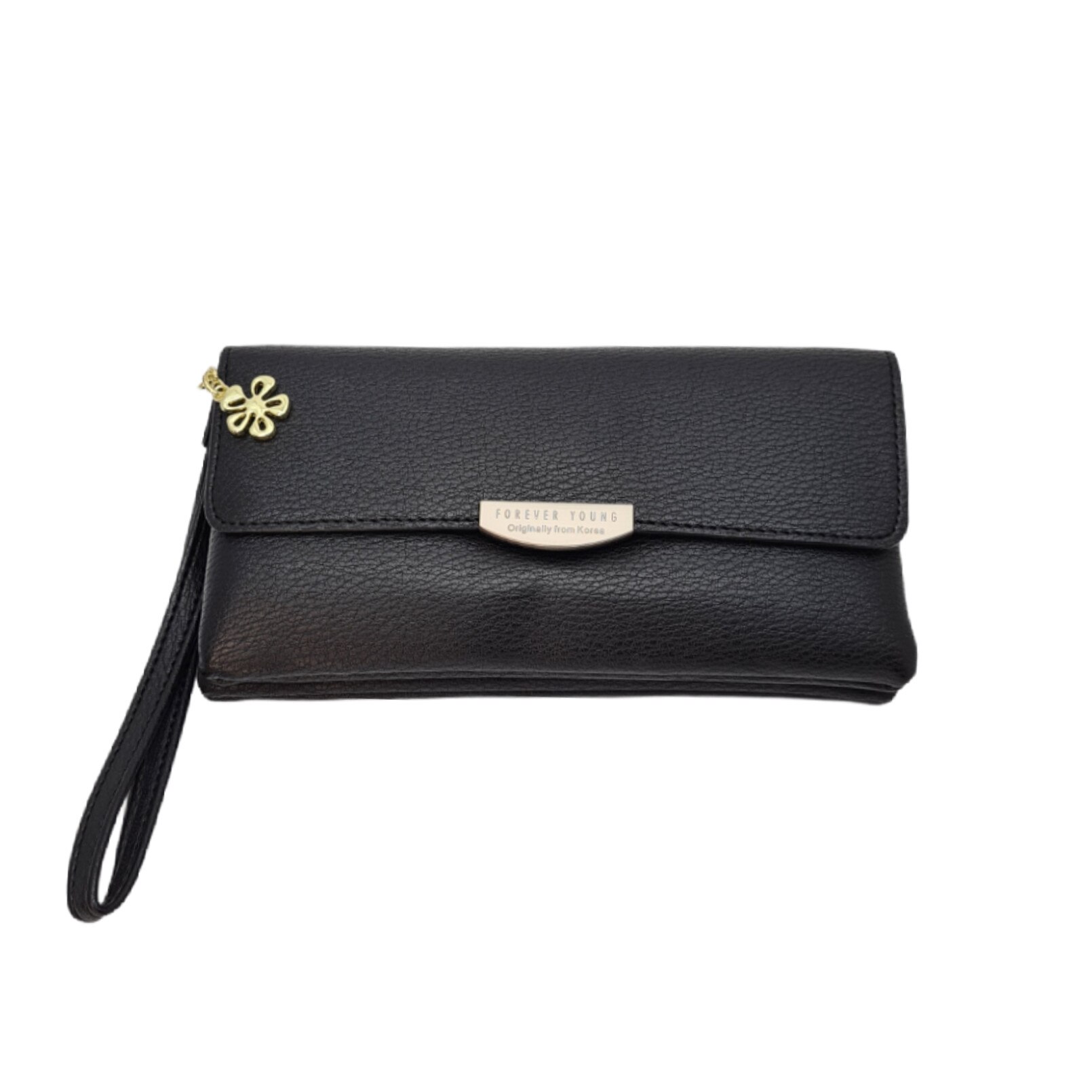 Portofel dama dublu, Tia Accesorii, negru