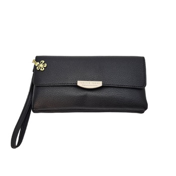 Portofel dama dublu, Tia Accesorii, negru Portofel dama dublu, Tia Accesorii, negru