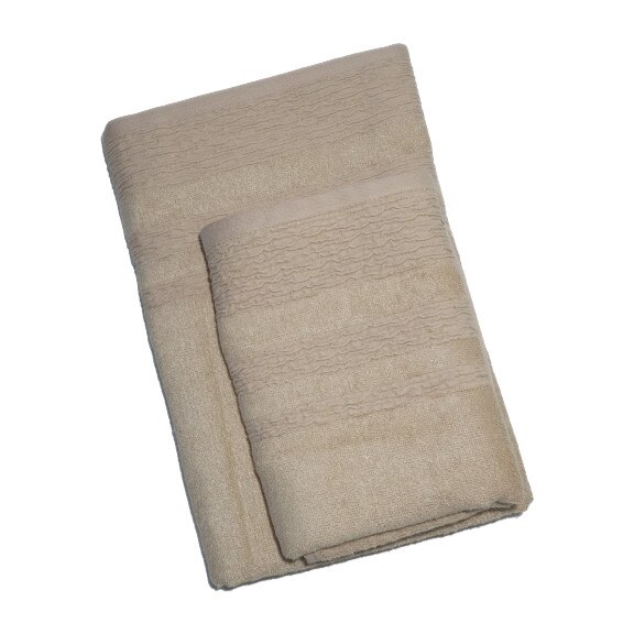 Set 2 prosoape bambus 70x140cm, 50x90cm, Class Home, Bej