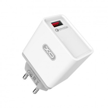 Incarcator Retea XO-L32, Quick Charge 3.0, 1 xUSB 2.4A, Alb Blister Incarcator Retea XO-L32, Quick Charge 3.0, 1 xUSB 2.4A, Alb Blister