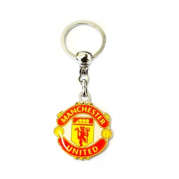 Breloc cheie inox, echipa Manchester United, rosu/galben Breloc cheie inox, echipa Manchester United, rosu/galben