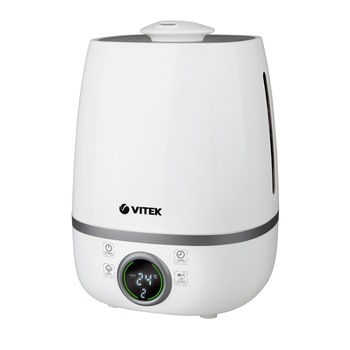 Umidificator de aer VITEK VT-2332, Rezervor 4l, Acoperire 25mp, Umidificare 300 ml/h, indicatie temperatura, Led, Alb Umidificator de aer VITEK VT-2332, Rezervor 4l, Acoperire 25mp, Umidificare 300 ml/h, indicatie temperatura, Led, Alb
