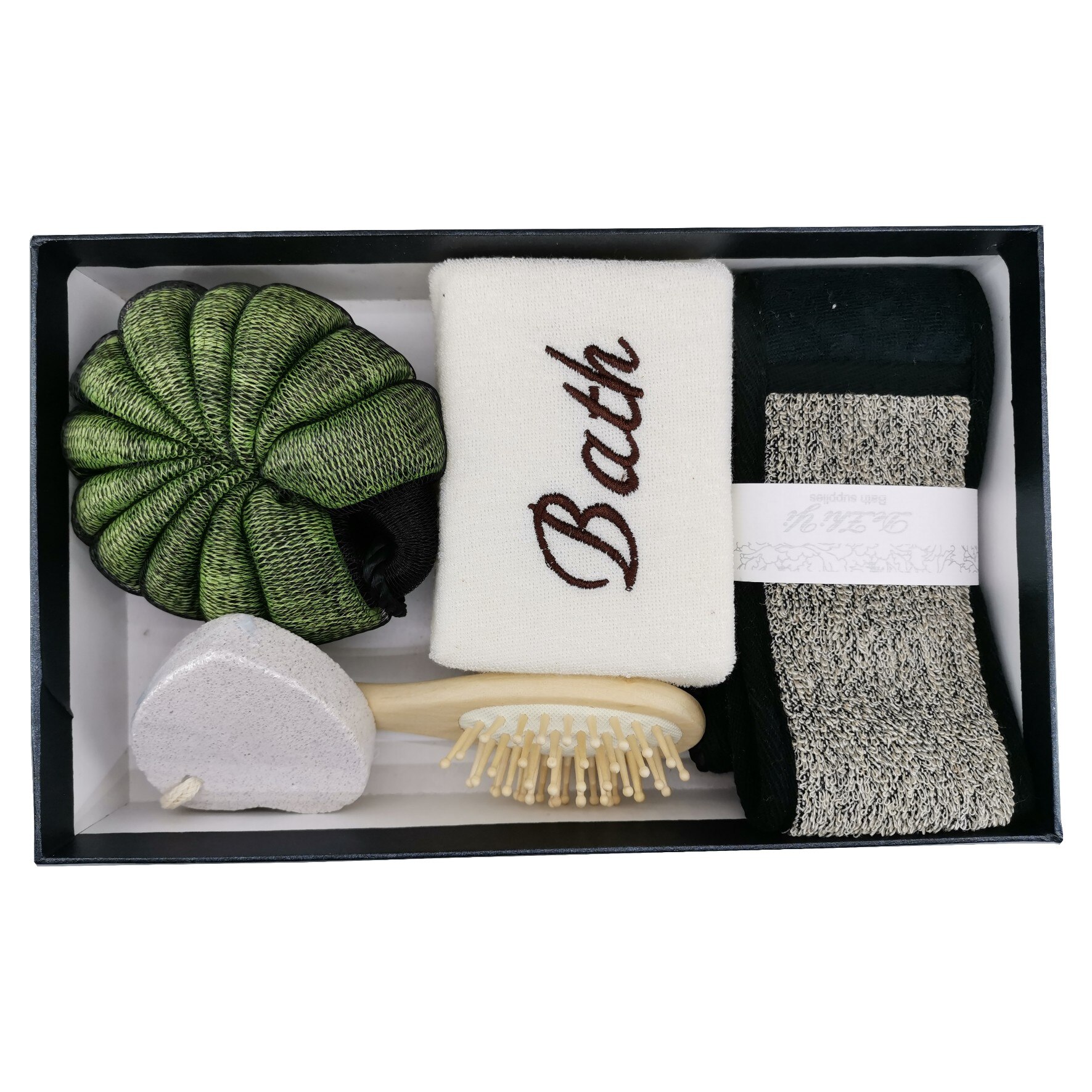 Set de baie cadou 5 piese, ClauM, negru