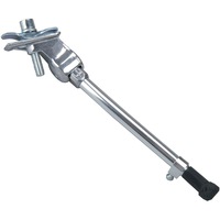 Cric lateral pentru bicicleta, Fischer, reglabil pe inaltime, picior antialunecare, aluminiu, 25-34 cm, argintiu