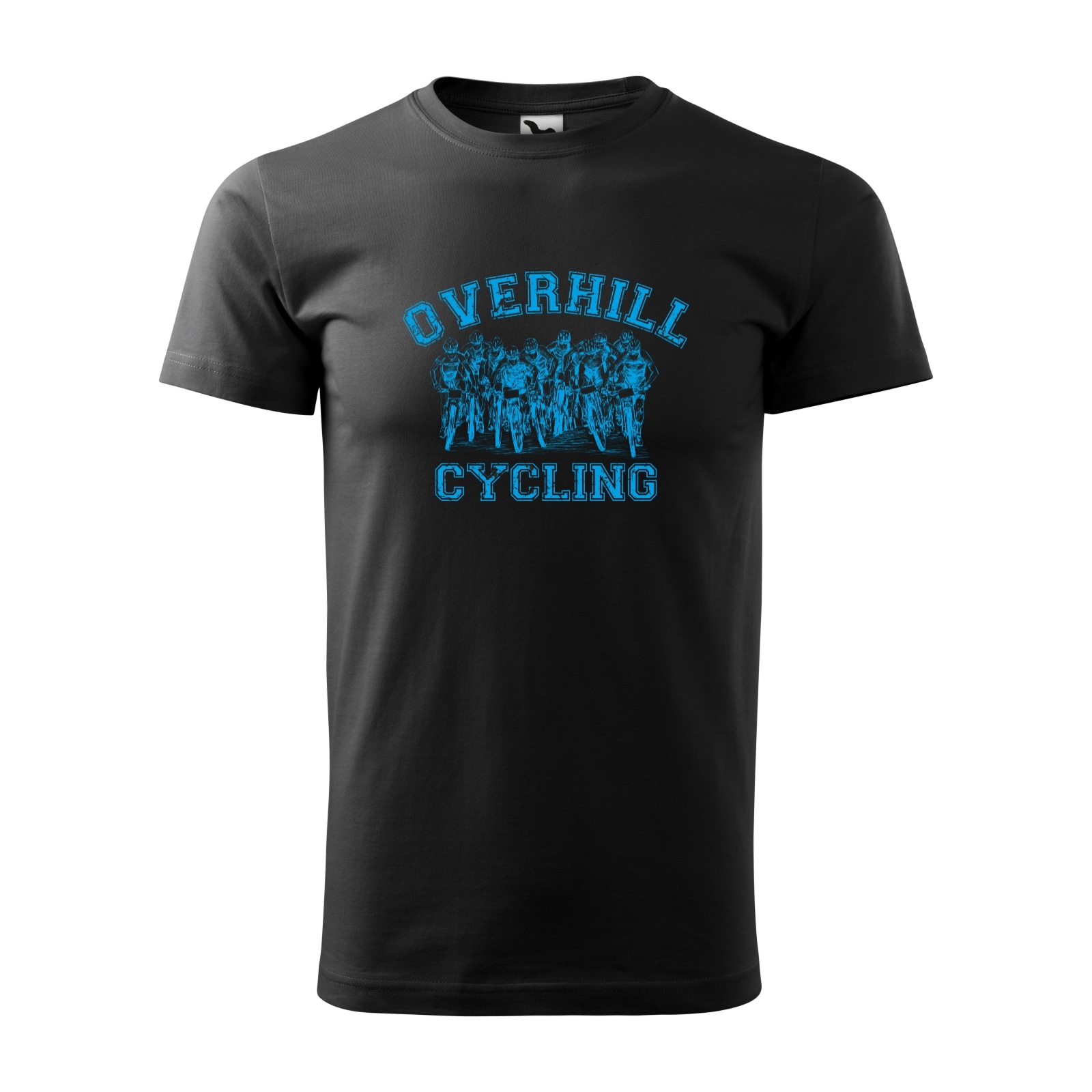 Tricou negru barbati, idee de cadou, pentru biciclisti, Overhill Group Cycling, marime 2XL