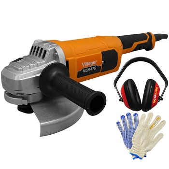 Masina de slefuit unghiulara Villager VLN 470, putere 2350 W, turatie 6500 rpm, diametru disc 230 mm, antifoane, manusi protectie AgroPro Masina de slefuit unghiulara Villager VLN 470, putere 2350 W, turatie 6500 rpm, diametru disc 230 mm, antifoane, manusi protectie AgroPro