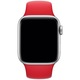 Силиконова каишка за Apple Watch 2/3/4/5/6, Ismart, дисплей 42 мм, размер M/L, Червена