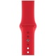 Силиконова каишка за Apple Watch 2/3/4/5/6, Ismart, дисплей 42 мм, размер M/L, Червена