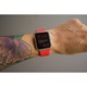 Силиконова каишка за Apple Watch 2/3/4/5/6, Ismart, дисплей 42 мм, размер M/L, Червена