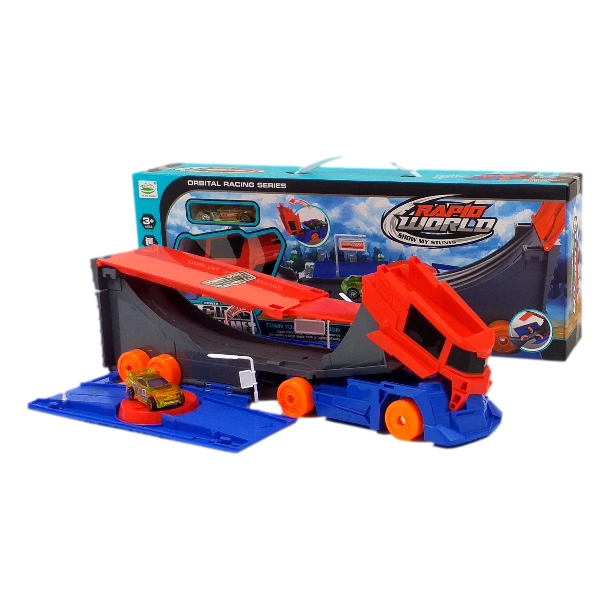 Set de joaca Tir, Masinuutele fac cascadorii, sunt lansate si se catapulteaza