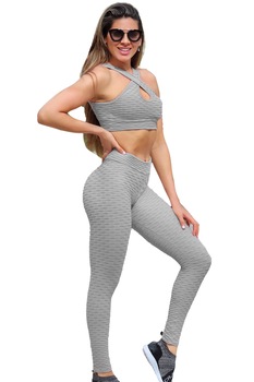 Colanti dama modelatori cu push-up, talie inalta, Gri Colanti dama modelatori cu push-up, talie inalta, Gri