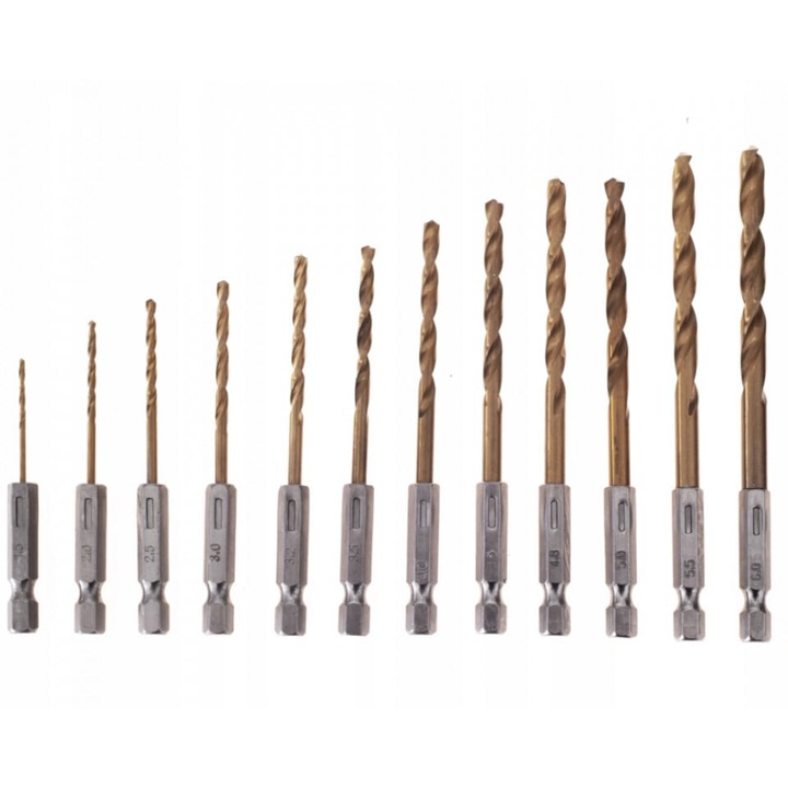 Set burhie titan 13 buc 1.5-6.5mm (KD982)
