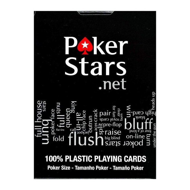 OEM Poker Stars játékkártya, 100% műanyag