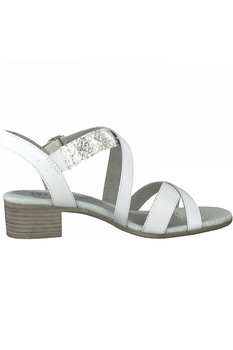 Sandale dama, Jana, Alb cu Argintiu Sandale dama, Jana, Alb cu Argintiu