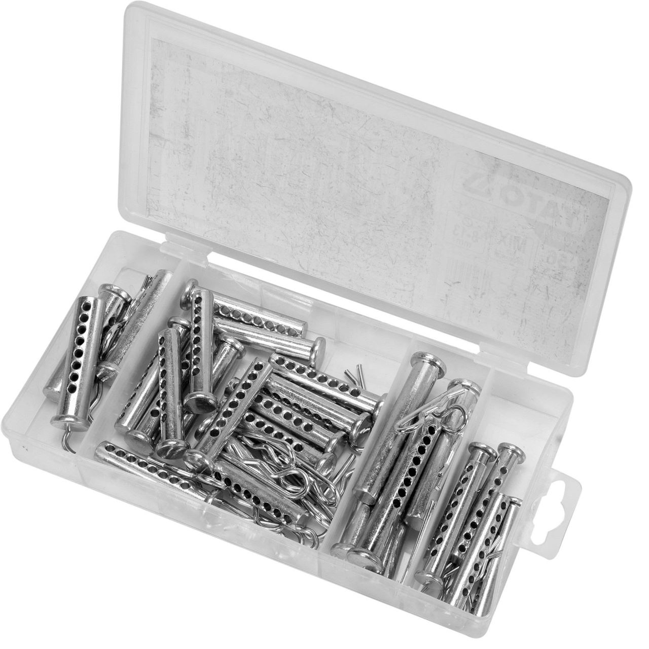 Set 56 de stifturi si sigurante Yato YT-06874, in cutie organizatoare