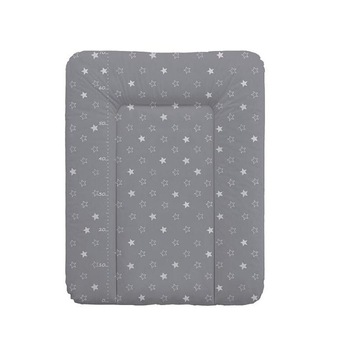 Saltea de infasat moale, gri cu stelute albe, 72x53 cm Saltea de infasat moale, gri cu stelute albe, 72x53 cm