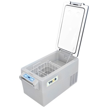 Frigider auto 32L 12-24V 50W cu compresor 708x398x449mm 12,8kg Thor Frigider auto 32L 12-24V 50W cu compresor 708x398x449mm 12,8kg Thor