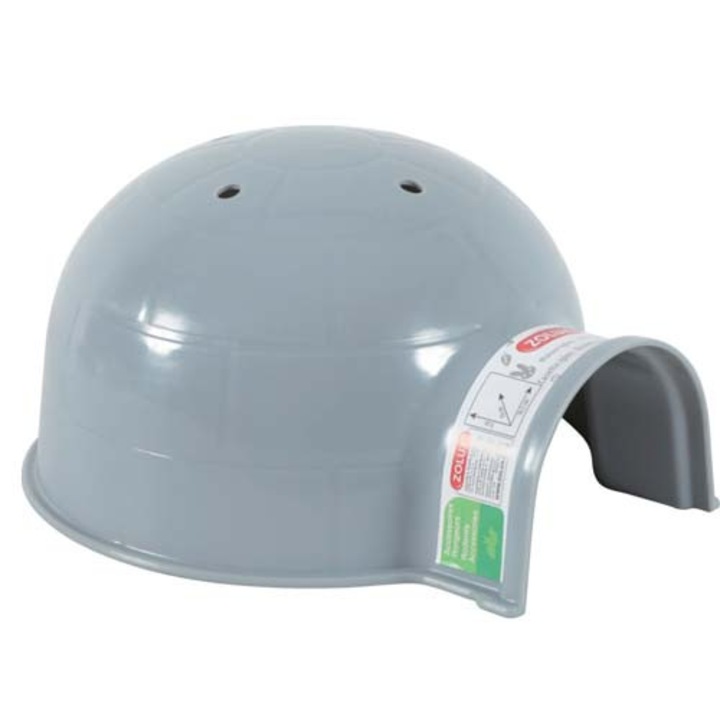 Iglu pentru rozatoare, Zolux, Plastic, 16.5x19x9 cm, Gri