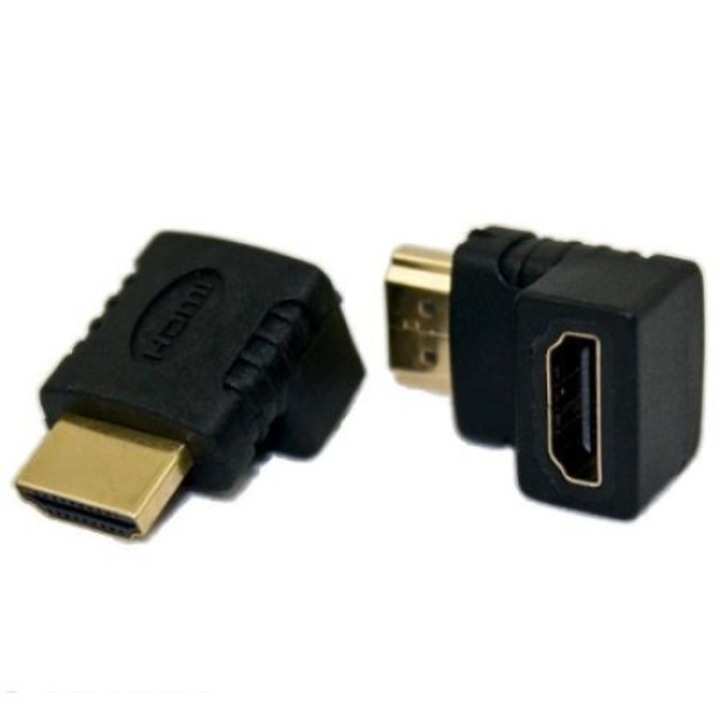Преходник Digital One SP01019, Преходник съединетел, Ъглов адаптер, HDMI F - HDMI M