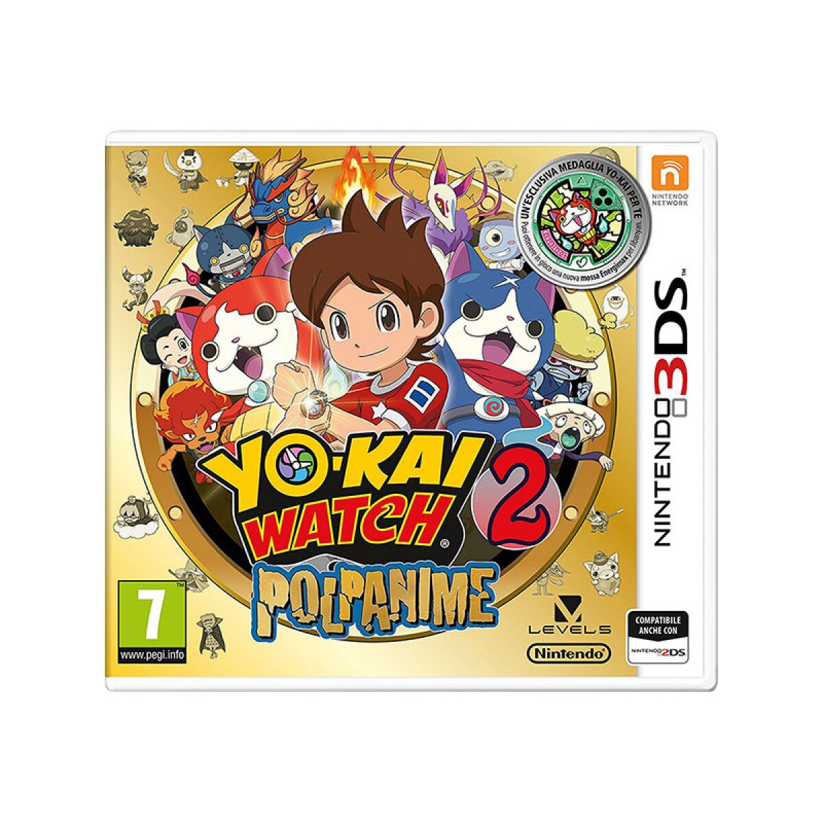 Joc Yo Kai Watch 2 Polpanime + Medaglia Pentru Nintendo 3DS