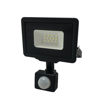 Proiector LED SMD cu senzor PIR, Optonica, 10W, 800lm, Lumina Rece, Negru Proiector LED SMD cu senzor PIR, Optonica, 10W, 800lm, Lumina Rece, Negru