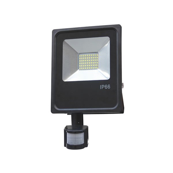 Proiector LED SMD cu Senzor PIR, Optonica, 20W, Lumina Calda